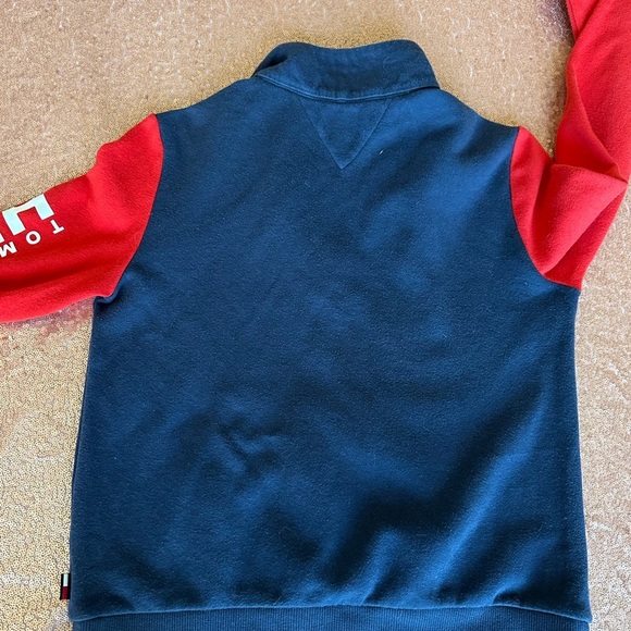 Tommy Hilfiger Denim Half Zip Sweatshirt Sz Small/XS  Soft  Kangaroo Pocket Y2K - Picture 5 of 7